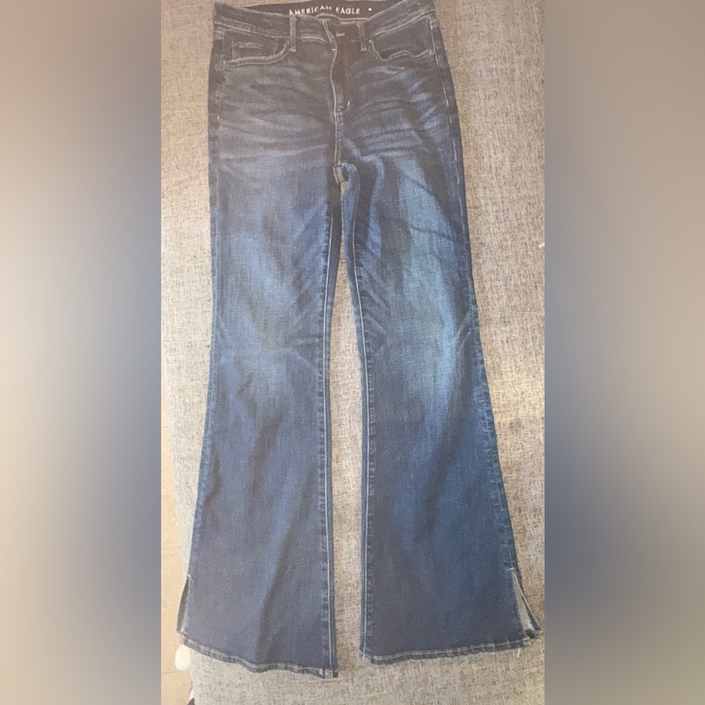 American Eagle Outfitters Dark Blue Flare Jeans
